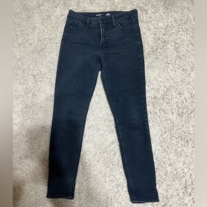Old Navy Rockstar Super Skinny High-Rise Black Jeans Size 8